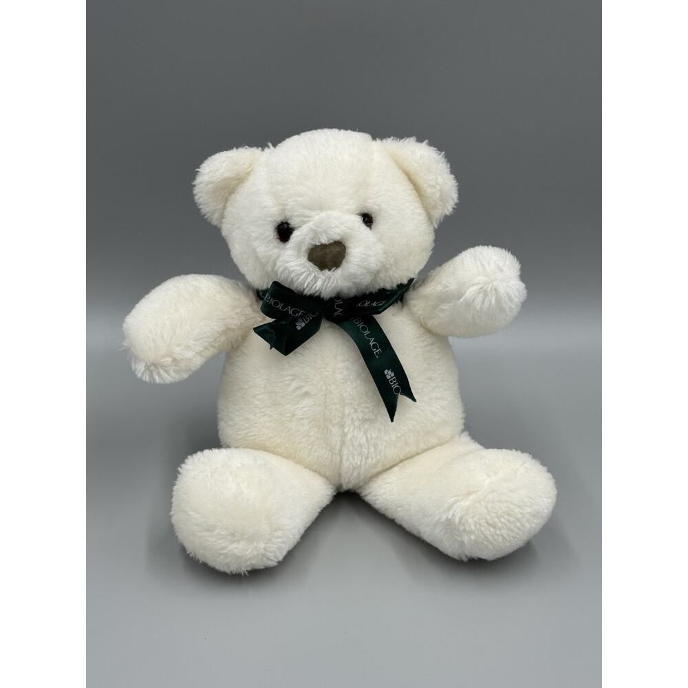 Biolage Promotional Bobbi Bear Teddy White Plush 10” Stuffed Animal